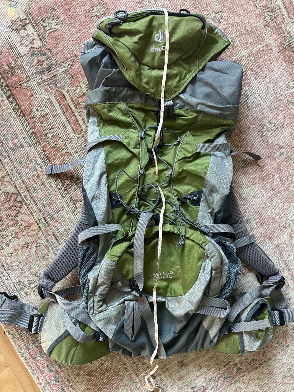 Deuter green hiking pack